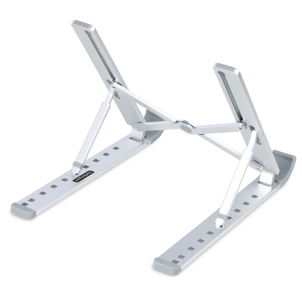 StarTech.com Support Pliable pour Ordinateur Portable, Aluminium, Réglable en Hauteur et Inclinable, Supporte jusqu'à 10