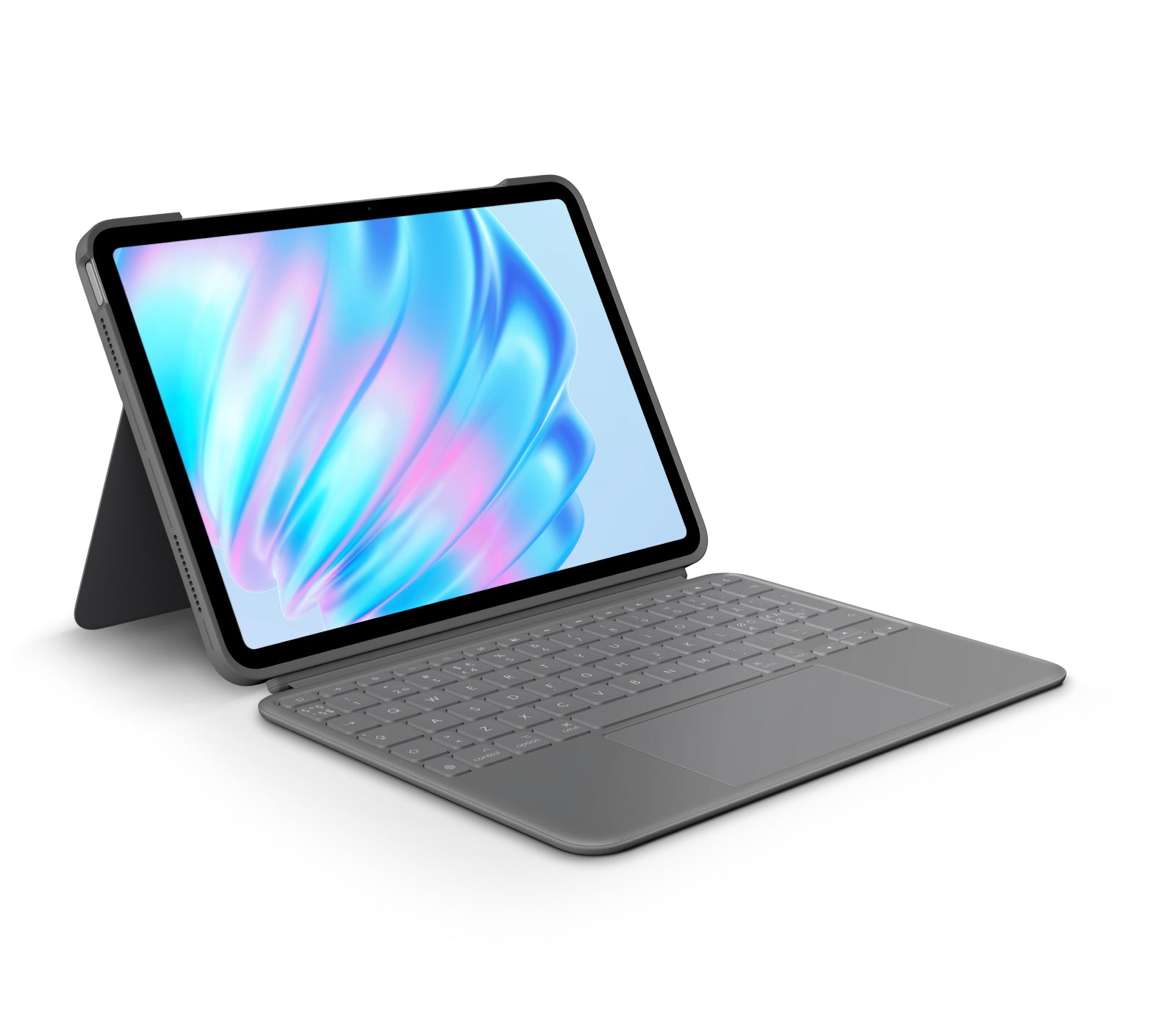 Logitech Combo Touch QWERTY Danés, Finlandés, Noruego, Sueco Smart Connector Gris