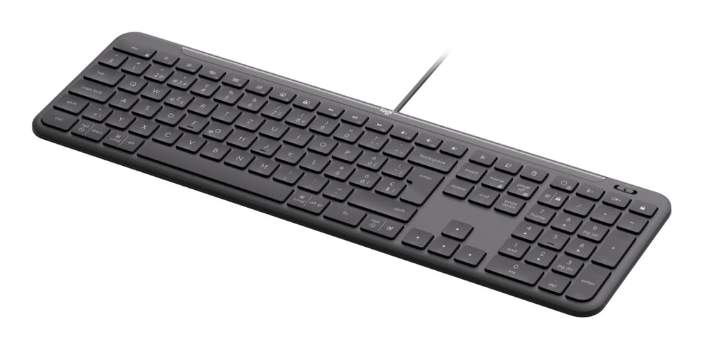 Logitech Signature Slim Wired K620 for Business Tastatur Saks Kablet Internationalt engelsk