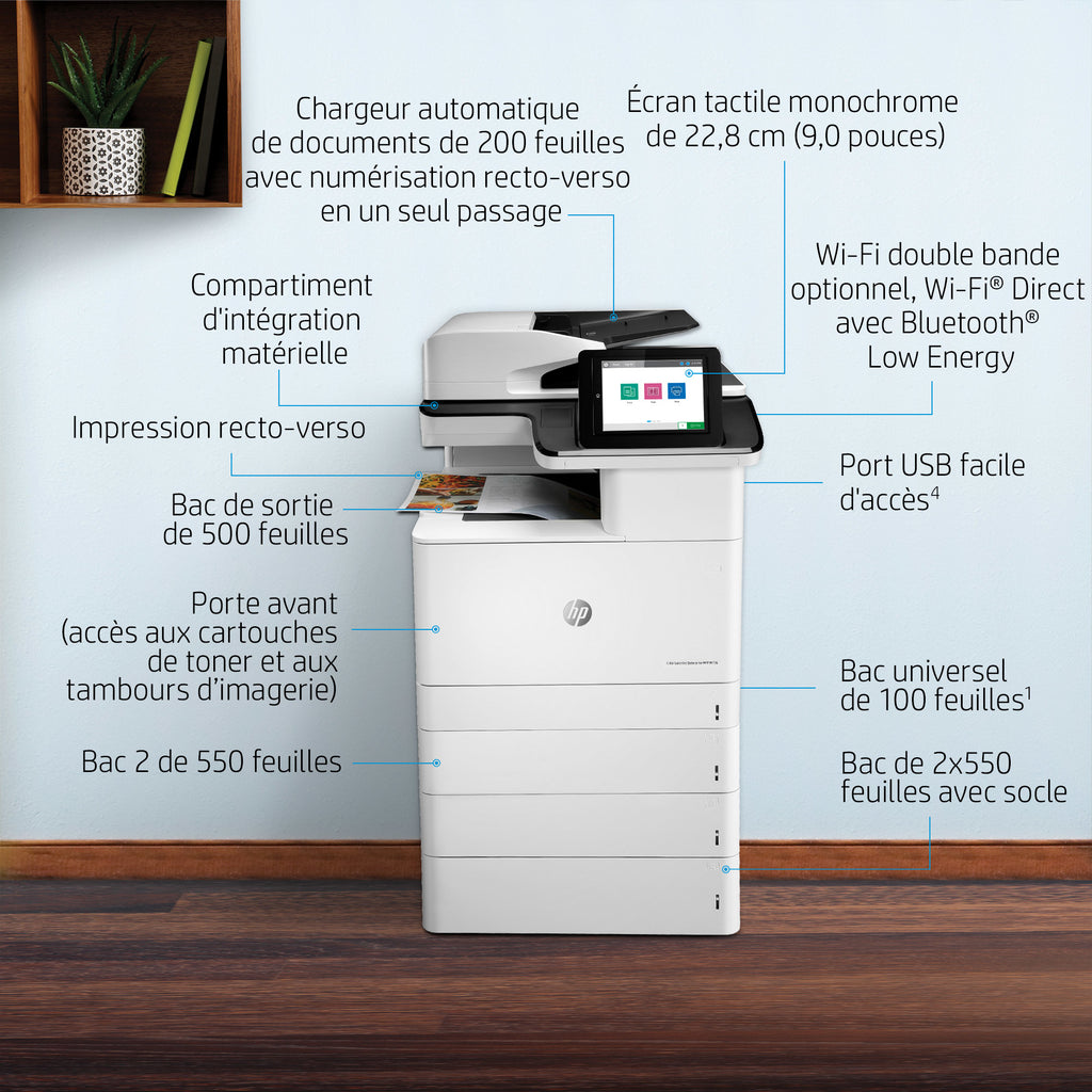 HP Color LaserJet Enterprise Imprimante multifonction M776dn - vue 8