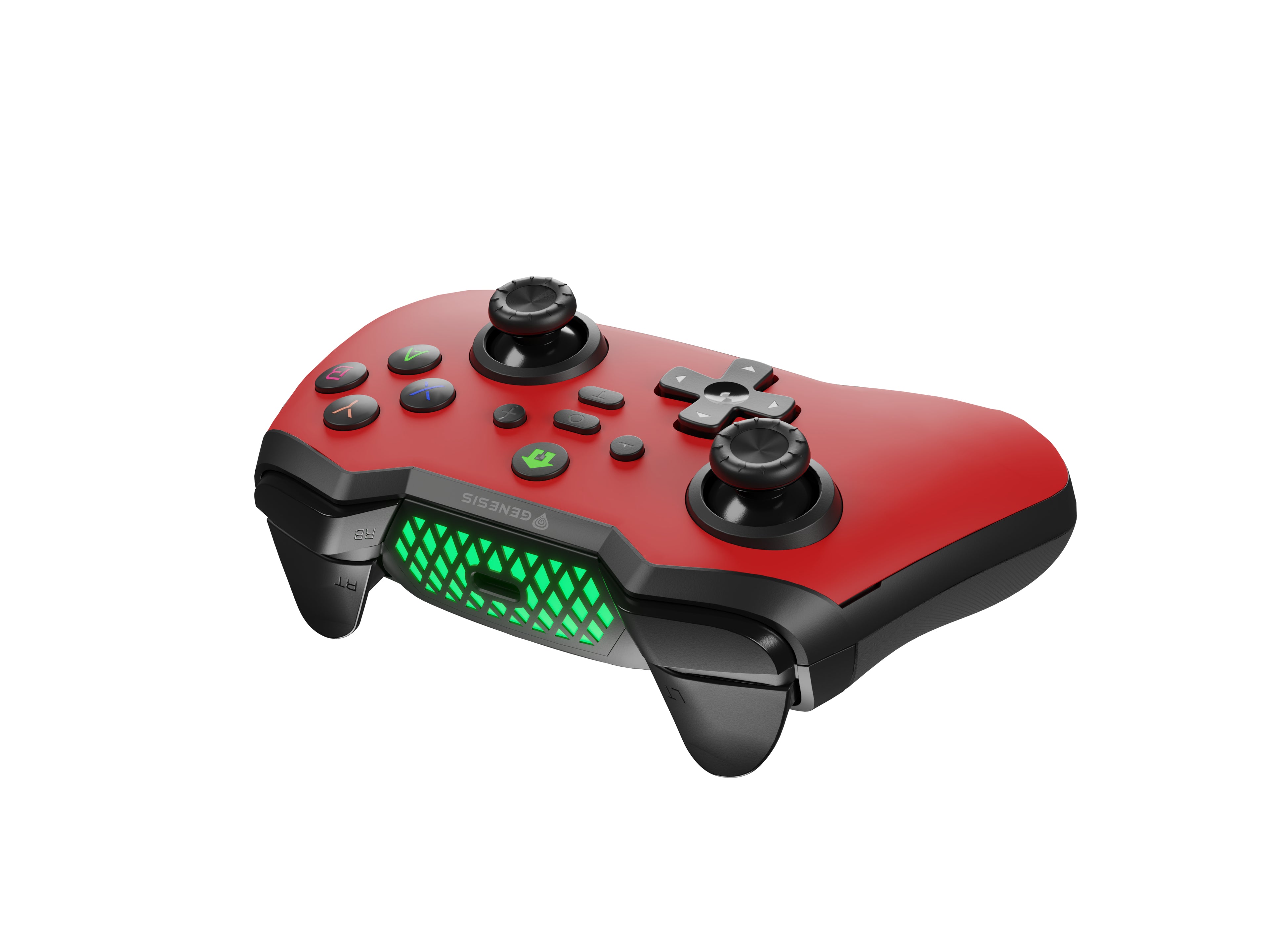 GENESIS Mangan 400 Rouge Bluetooth Manette de jeu Analogique/Numérique Android, MAC, Nintendo Switch, PC, iOS