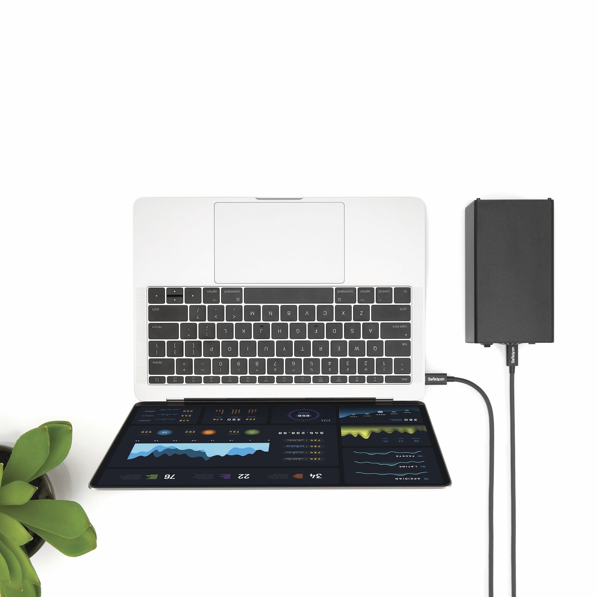 StarTech.com Câble Thunderbolt 3 (20 Gb/s) USB-C de 2 m - Compatible Thunderbolt, USB et DisplayPort - M/M