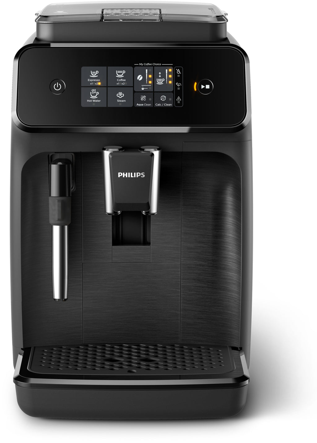 Philips 1200 series Série 1200 Noir mat EP1220/00 Machine expresso broyeur, 2 boissons, mousseur lait