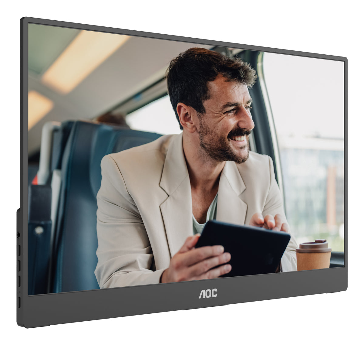 AOC 16T20E2 Bærbart tv og skærm Bærbar skærm Sort 39,6 cm (15.6) LED 1920 x 1080 pixel - vue 7