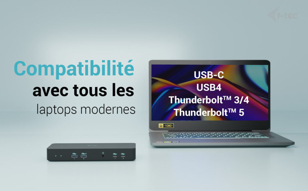 i-tec USB-C Intelligent Triple Display Docking Station + Power Delivery 100W