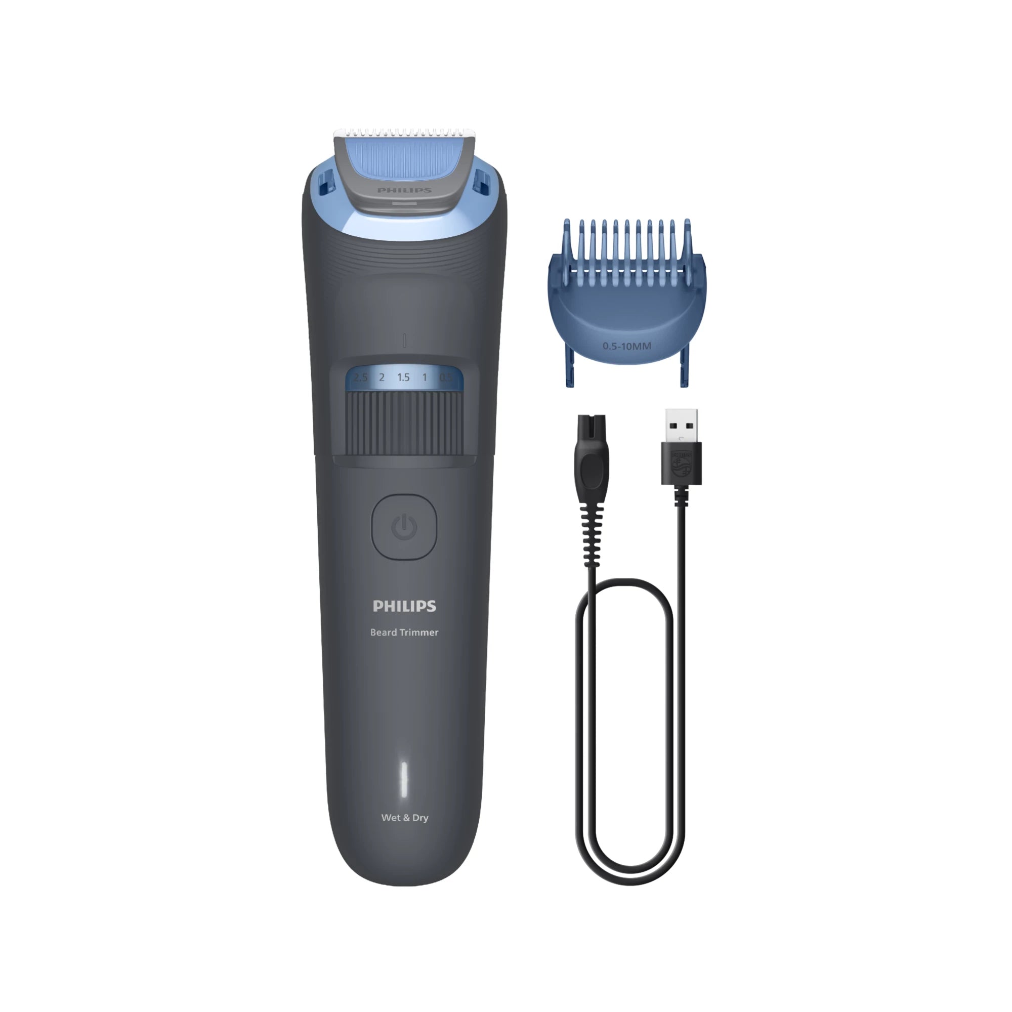 Philips Beard Trimmer 3000 Series BT3617/15 Tondeuse à barbe avec lames à bords arrondis