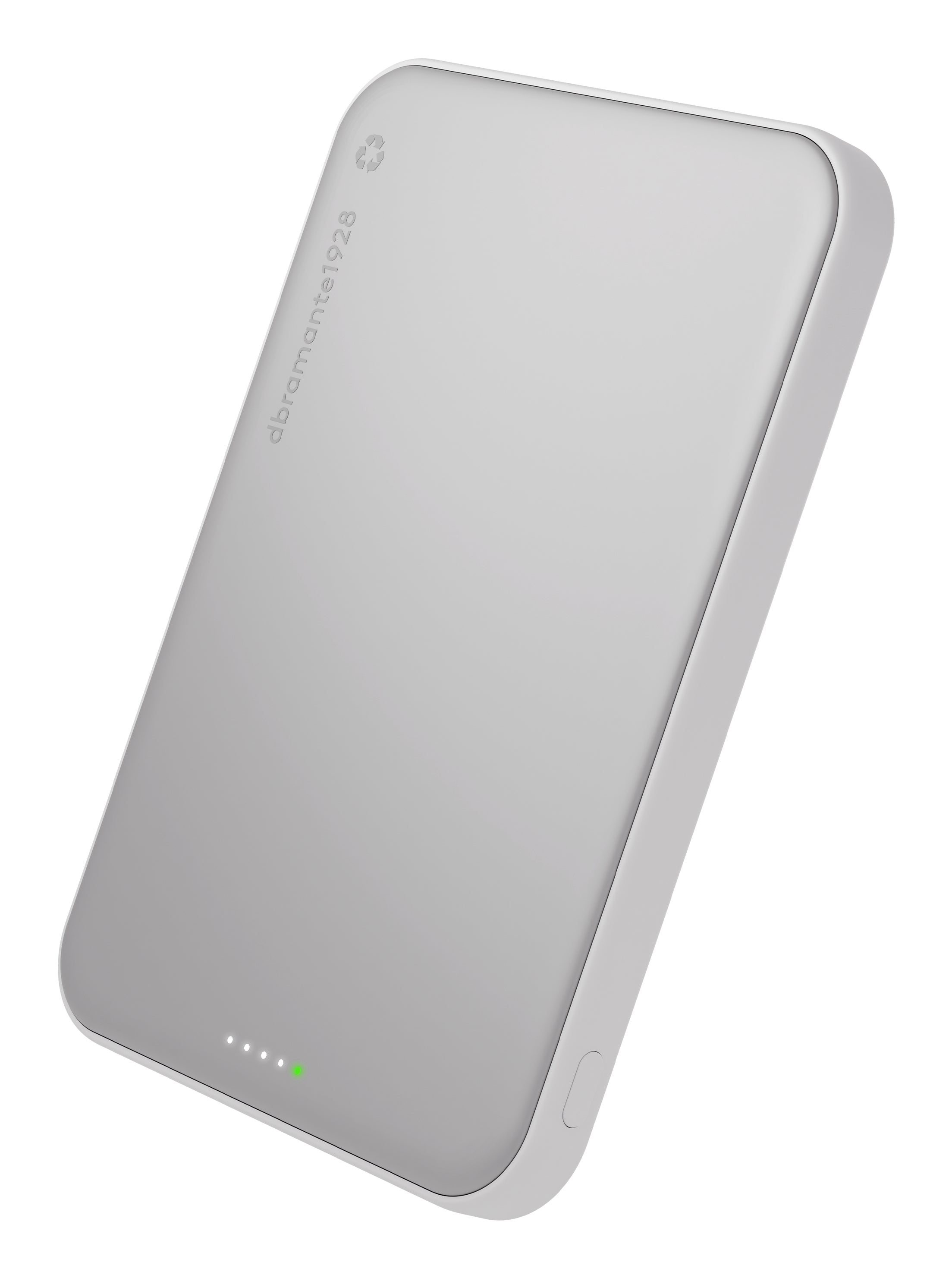dbramante1928 CP05ACWH7273 banque d'alimentation électrique 5000 mAh Recharge sans fil Aluminium