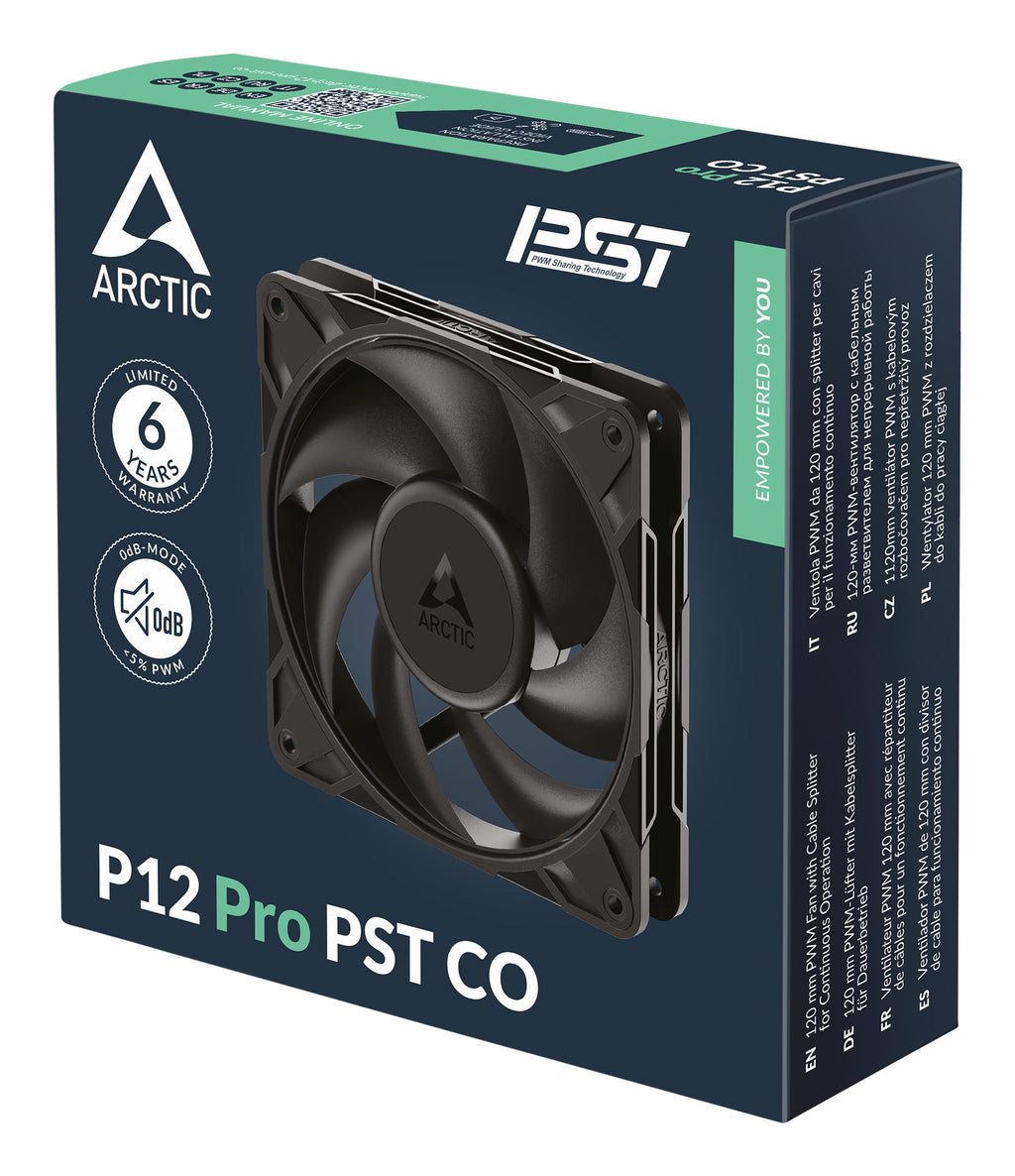 ARCTIC Freezer P12 Pro PST CO Boitier PC Ventilateur 12 cm Noir 1 pièce(s)