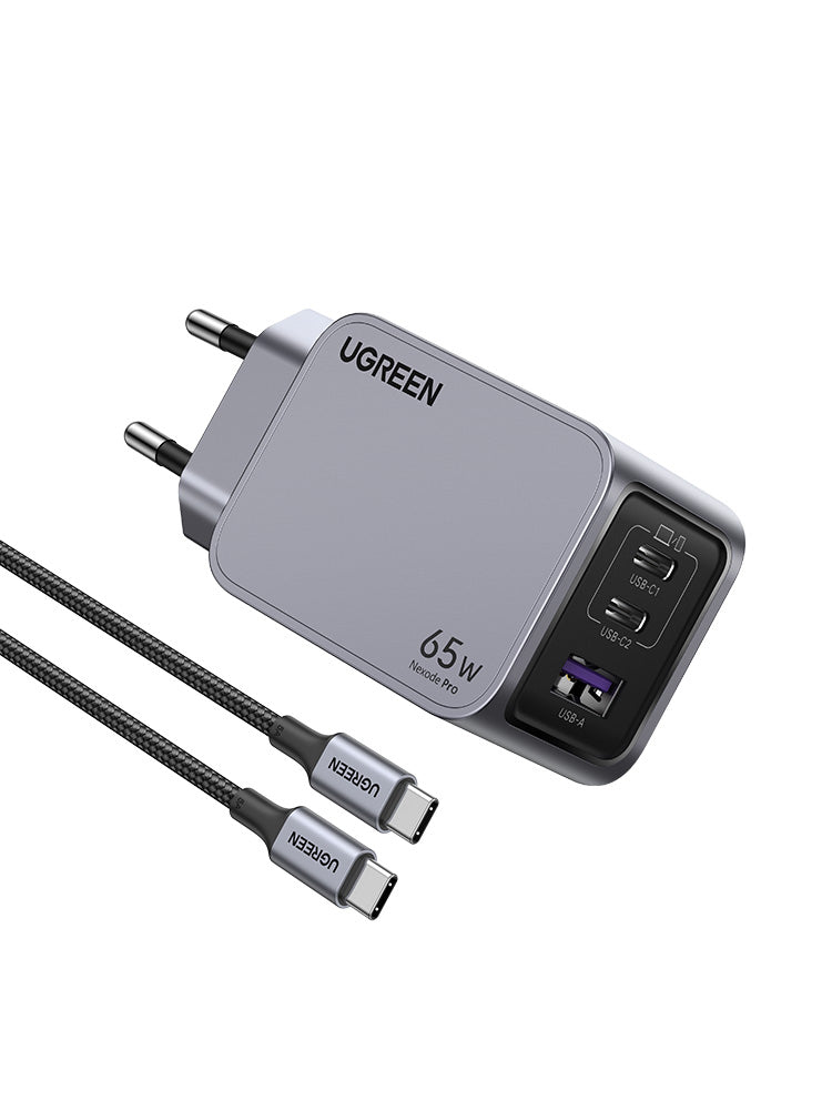 Ugreen 25871 chargeur d'appareils mobiles Universel Gris Secteur Charge rapide Intérieure