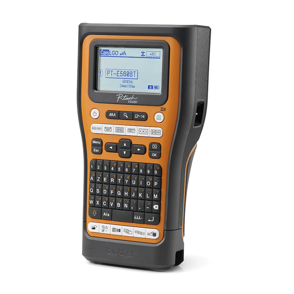 Brother PT-E560BTSP imprimante pour étiquettes Transfert thermique 180 x 180 DPI 30 mm/sec Avec fil &sans fil HSE/TZe Bl