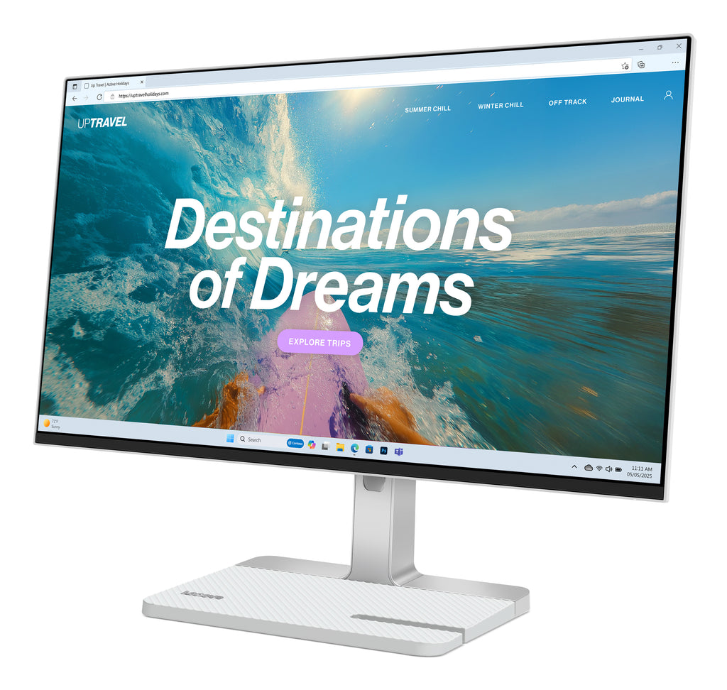 Lenovo L24D-4C écran plat de PC 60,5 cm (23.8") 1920 x 1080 pixels Full HD LCD Gris