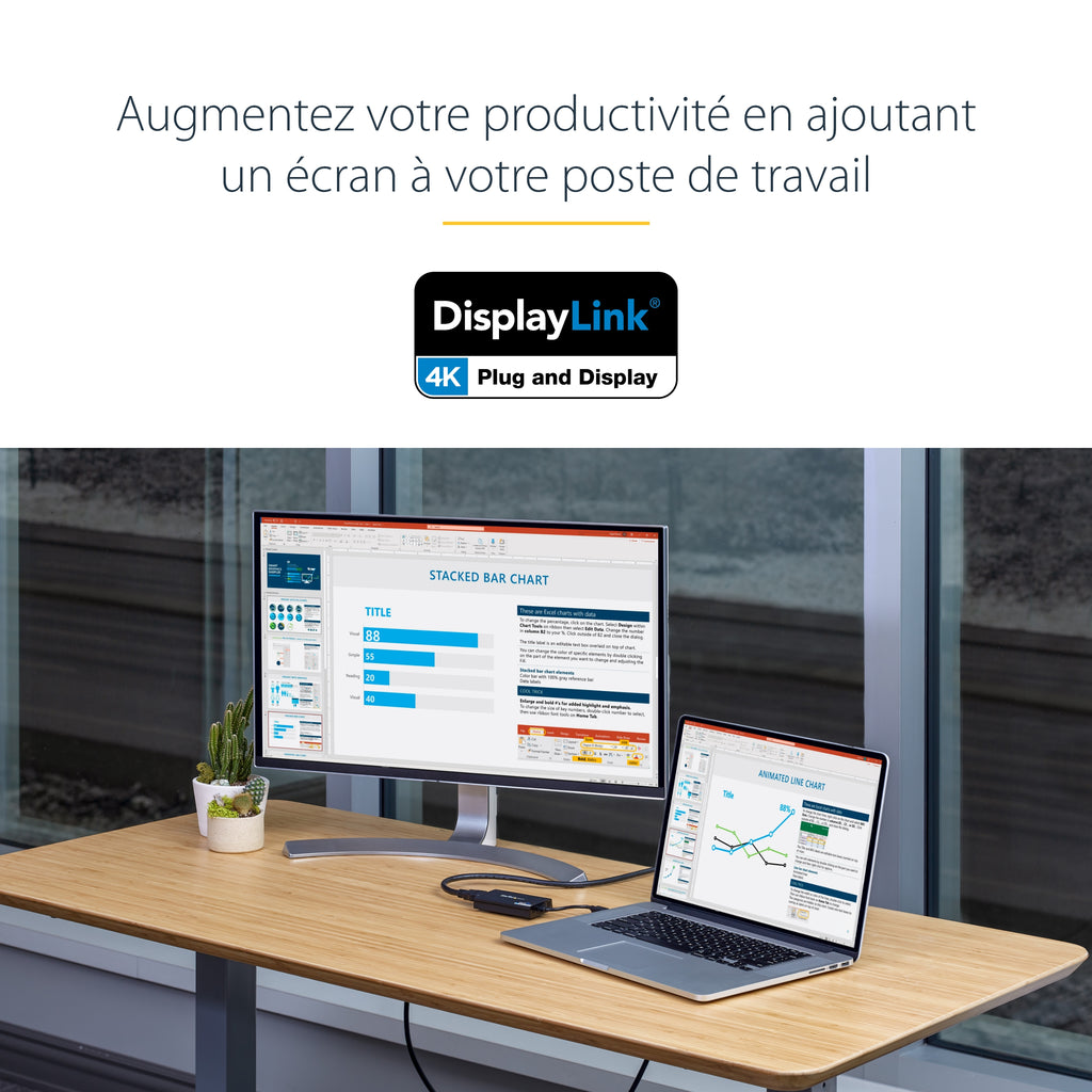 StarTech.com Adaptateur Carte Graphique Externe USB 3.0 vers HDMI, Certifié DisplayLink, HD 1080p