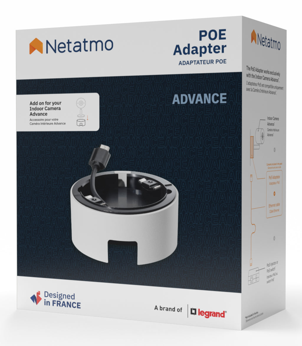 Netatmo NPC-POE-W support et boîtier des caméras de sécurité Adaptateur PoE