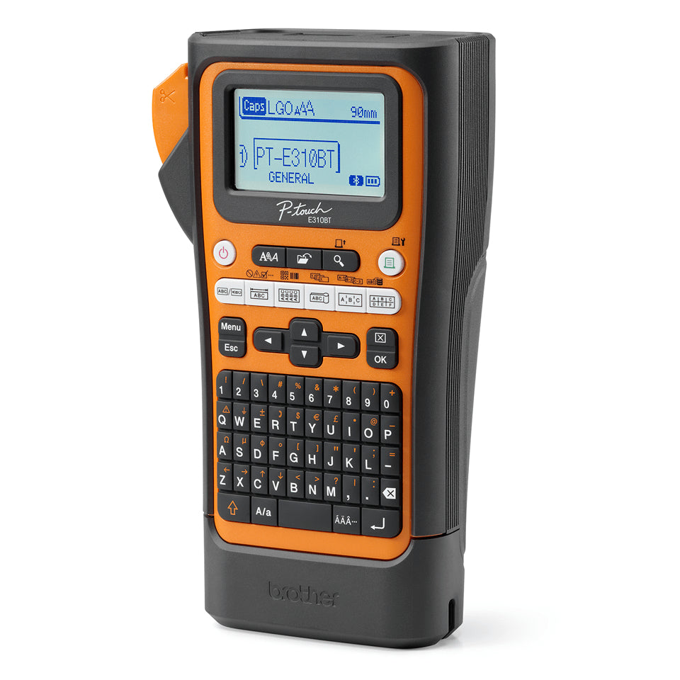 Brother PT-E310BTVP imprimante pour étiquettes Transfert thermique 180 x 180 DPI 20 mm/sec Avec fil &sans fil HSE/TZe Bl