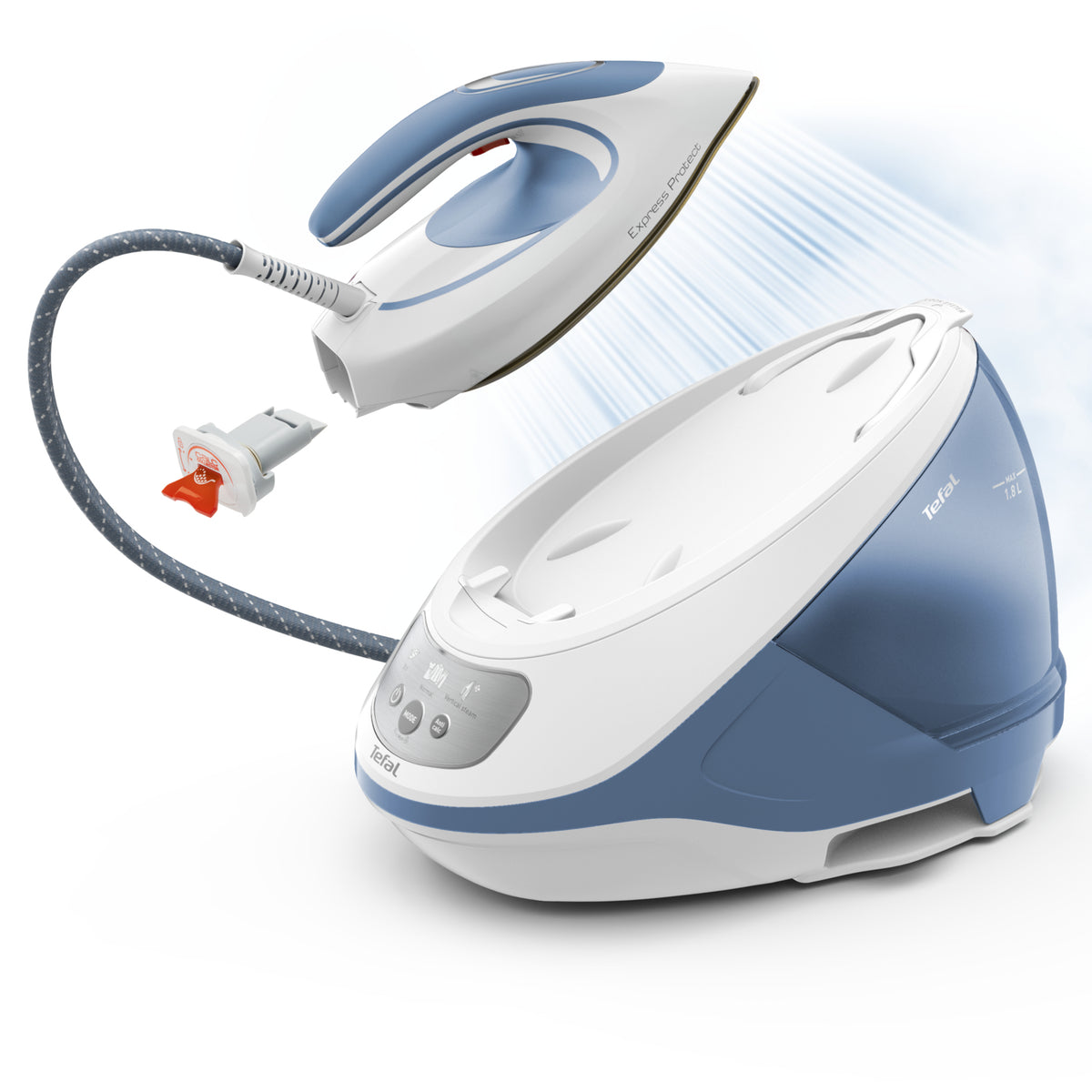 Tefal Express Protect SV9202 2800 W 1,8 L Durilium AirGlide Autoclean soleplate Blanc, Bleu - vue 2