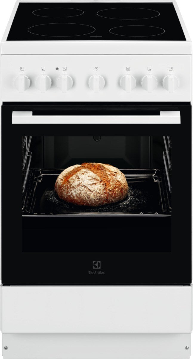 Electrolux LKR500066W Cuisinière Electrique Céramique Noir, Blanc
