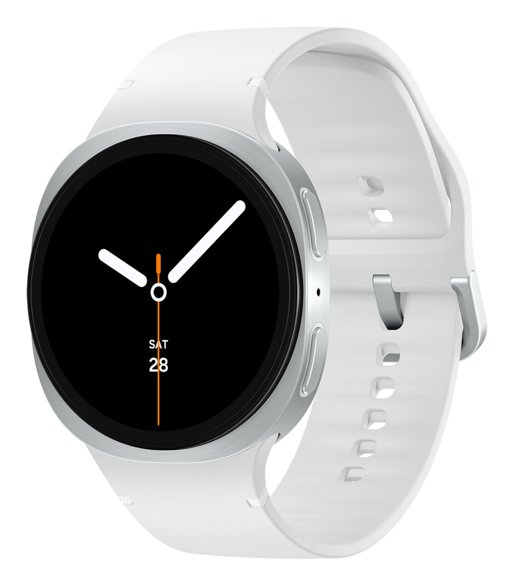 Samsung Samsung Galaxy Watch 8 3,81 cm (1.5") AMOLED 44 mm Numérique 480 x 480 pixels Écran tactile Argent Wifi GPS (satellite)
