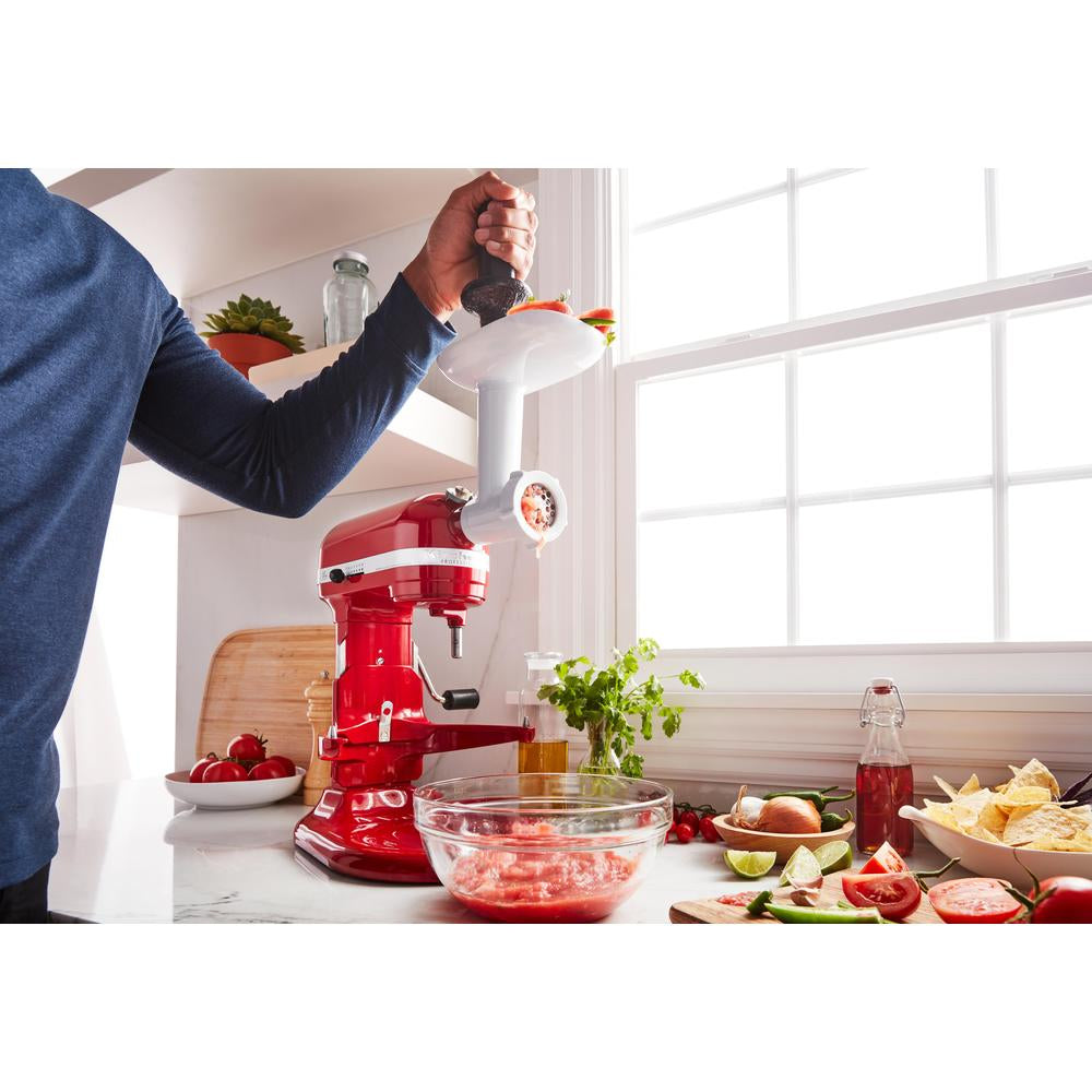 KitchenAid 5KSMFGA Hachoir à Aliments pour Robot Ménager, Blanc