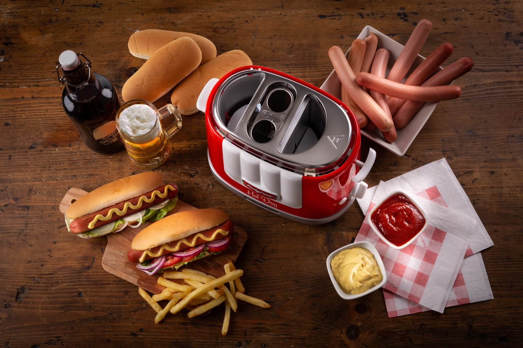 Ariete 0206/00 Gril pour hot dog 650 W Rouge
