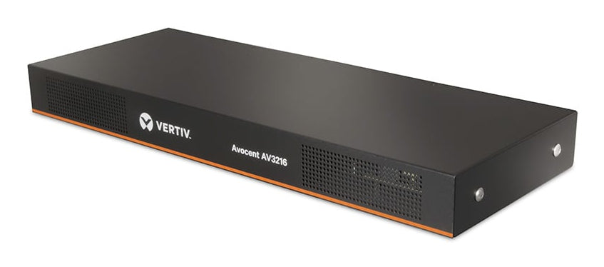 Vertiv Avocent AV 3216 commutateur écran, clavier et souris Grille de montage Noir