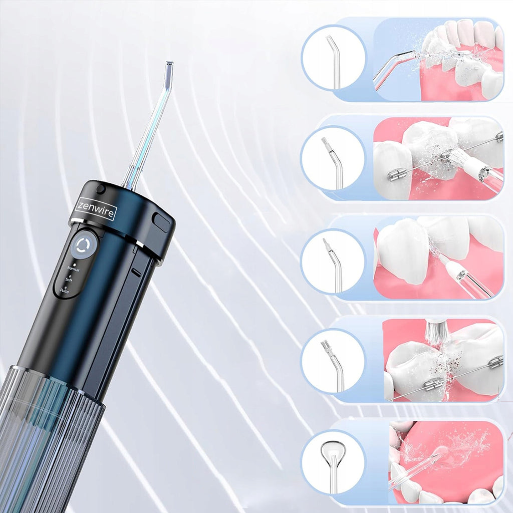 Irrigateur dentaire portable sans fil pour l'hygiène bucco-dentaire, modèle de voyage Zenwire WF309