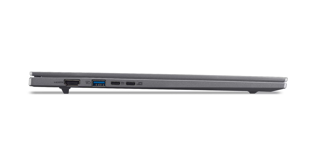 Acer Aspire 16 AI A16-61M-R473 Copilot+ PC AMD Ryzen AI 5 330 Ordinateur portable 40,6 cm (16") WUXGA+ 16 Go LPDDR5x-SDRAM 512 Go SSD Wi-Fi 6E (802.11ax) Windows 11 Home Allemand Gris - vue 4