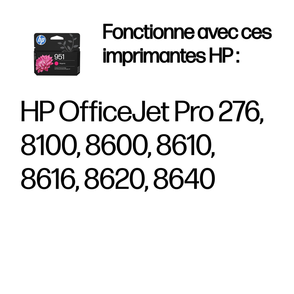 HP Cartouche authentique d'encre magenta 951
