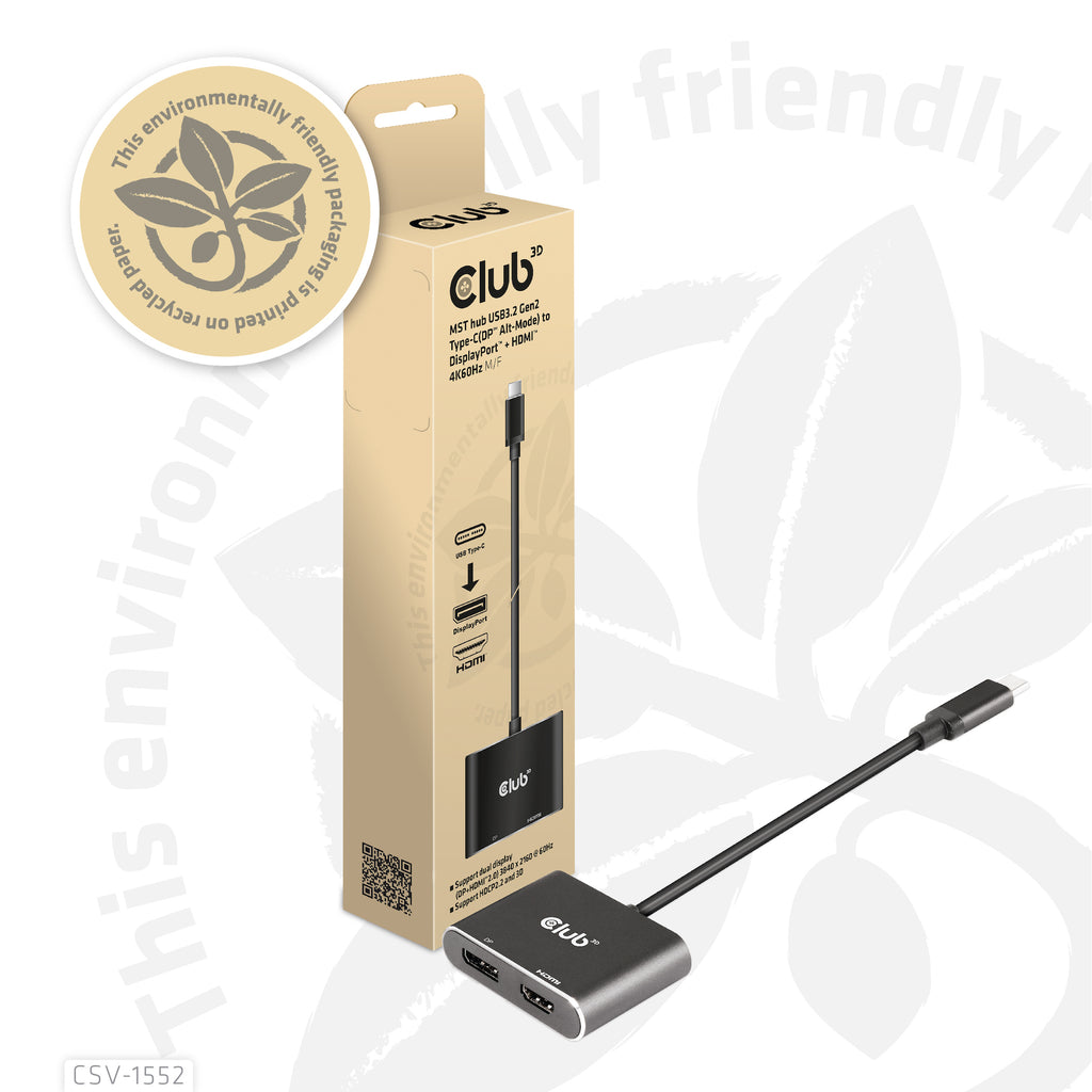 CLUB3D CSV-1552 Adaptateur Graphique USB, Noir