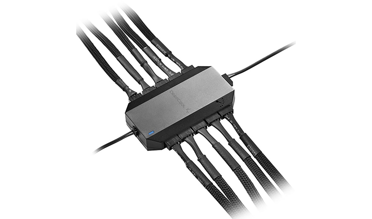 Deepcool Industries Deepcool FH-10 Systemblæserhastighed-controllerpanel 1-pack Sort