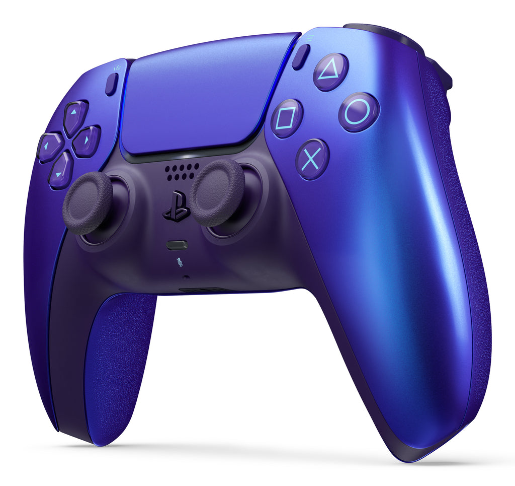 Sony DualSense V2 Manette PS5 Chrome Indigo avec Retour Haptique et Batterie Rechargeable