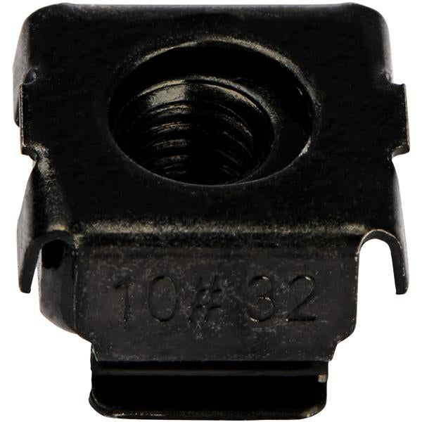 StarTech.com Lot de 50 Écrous Cage à Trou Carré 10-32 et Outil d'Installation pour Baies de Serveurs, Armoires et Boîtie