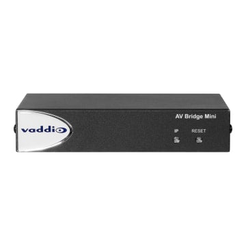 Vaddio 999-8240-001 Passerelle de Conférence Audio AV, 4K 3840 x 2160, Ethernet/LAN, Noir