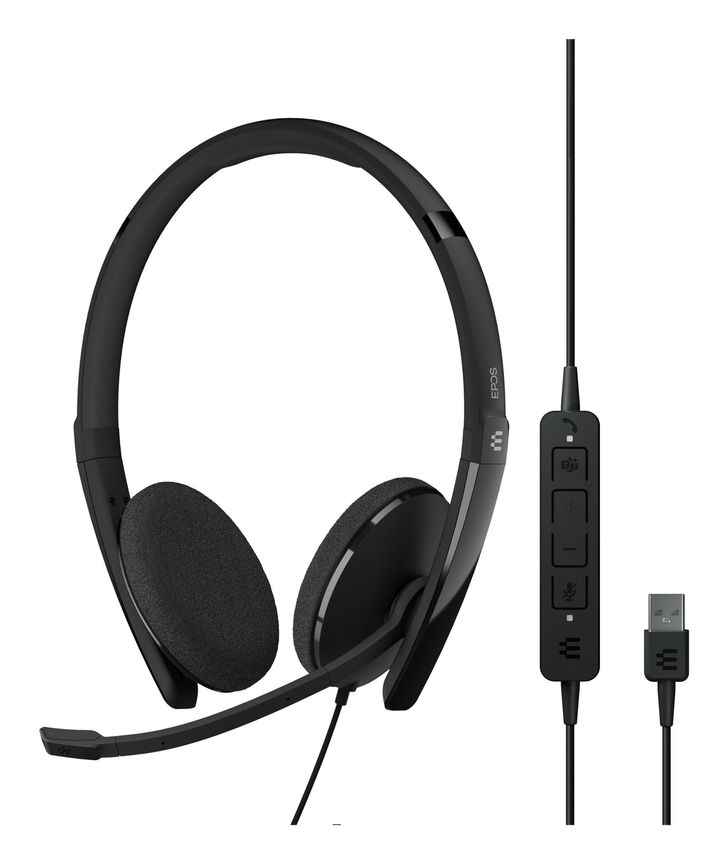 EPOS Adapt 160T USB II Casque Filaire, Noir