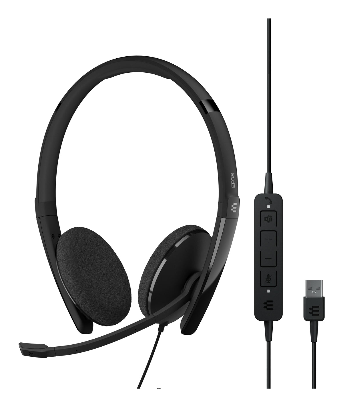 EPOS Adapt 160T USB II Casque Filaire, Noir