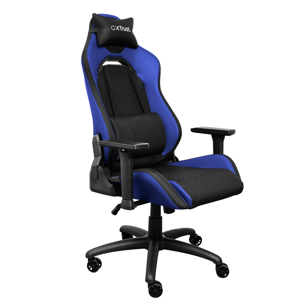Trust GXT 714 RUYA Siège de Jeu Universel, Noir et Bleu