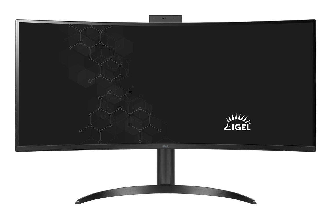 LG 34CR651I-6P PC tout en un/station de travail Intel® Pentium® Silver N6005 86,4 cm (34") 3440 x 1440 pixels All-in-One thin client 8 Go DDR4-SDRAM 16 Go eMMC Wi-Fi 6 (802.11ax) Noir