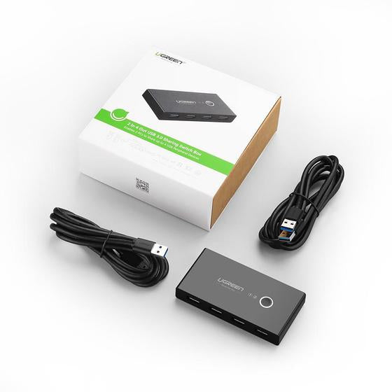 Ugreen 30768 Hub USB 3.2 Gen 1 (3.1 Gen 1) Type-A 5000 Mbit/s, Noir