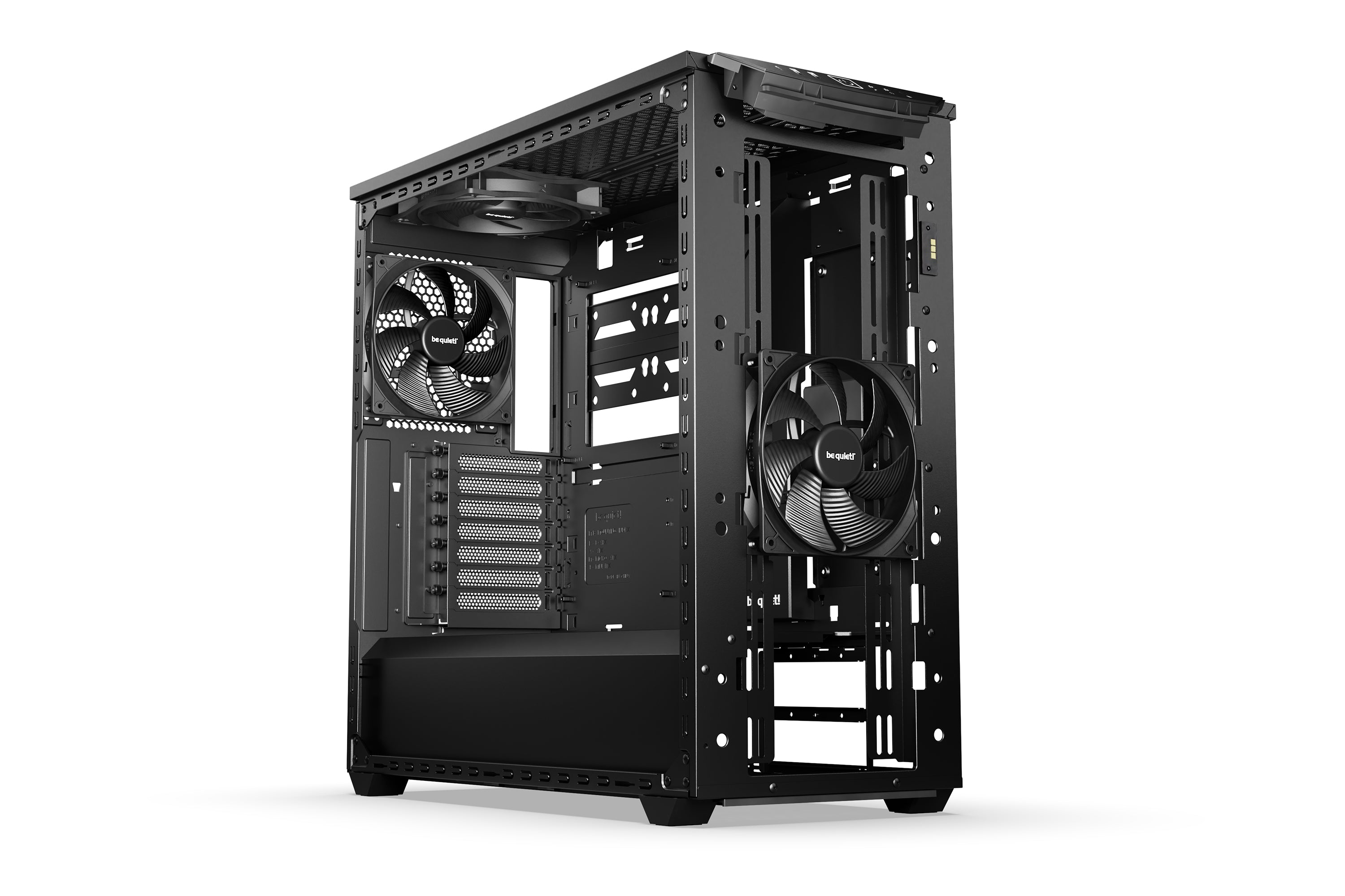 be quiet! Shadow Base 800 Noir | Boîtier PC vitré, Mini ITX / Micro ATX / ATX / E-ATX, 3 ventilateurs Pure Wings 3 140 mm PWM