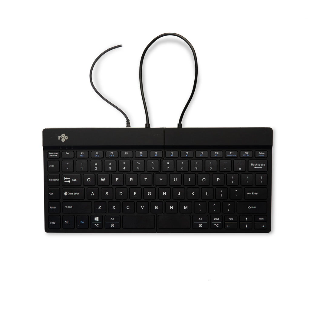 R-Go Tools Split Break v2 Clavier Ergonomique Divisé, QWERTY (US), Filaire, Noir