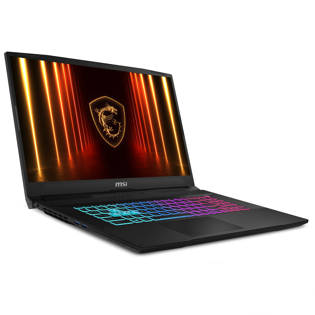 MSI Katana 17 HX B14WGK-065 Intel® Core™ i7 i7-14650HX Ordinateur portable 43,9 cm (17.3") Full HD 16 Go DDR5-SDRAM 1 To SSD NVIDIA GeForce RTX 5070 Wi-Fi 6E (802.11ax) Windows 11 Home Noir
