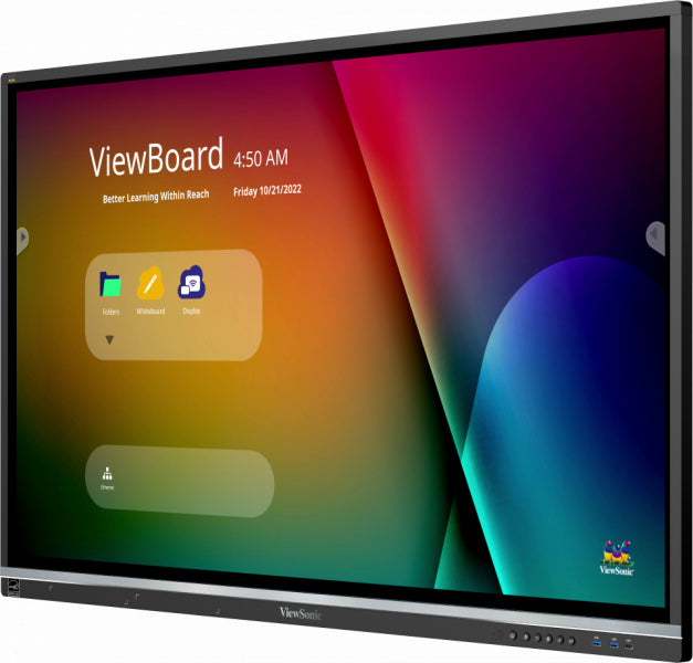 Viewsonic IFP5550-5 Tableau Blanc Interactif 55" 4K UHD 3840 x 2160 Écran Tactile Noir HDMI