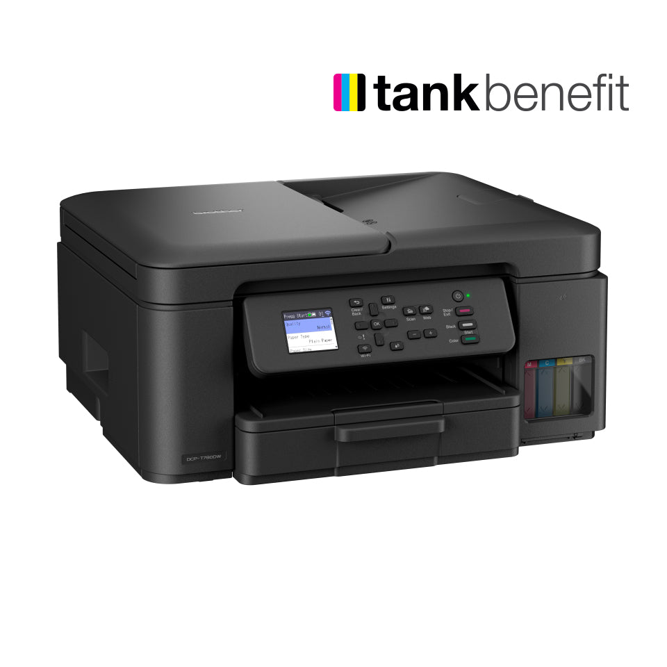 Brother DCP-T780DW Imprimante Multifonction 3-en-1 Compacte Tankbenefit à Réservoir d'Encre