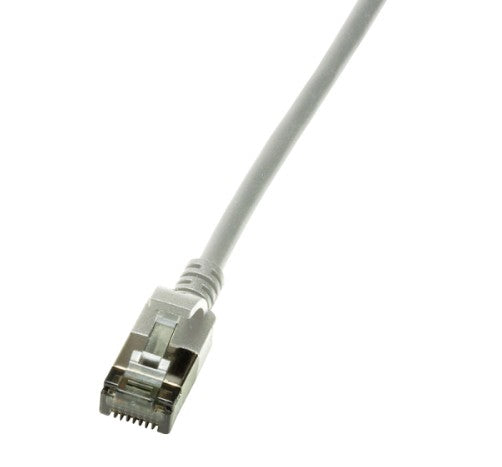 LogiLink Slim Câble Réseau Cat6a U/FTP STP Gris 0,3 m