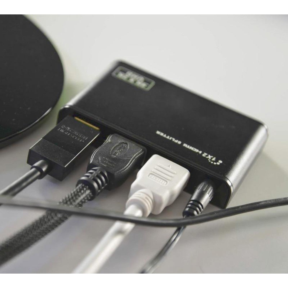 Techly IDATA HDMI2-4K2 répartiteur vidéo HDMI 2x HDMI
