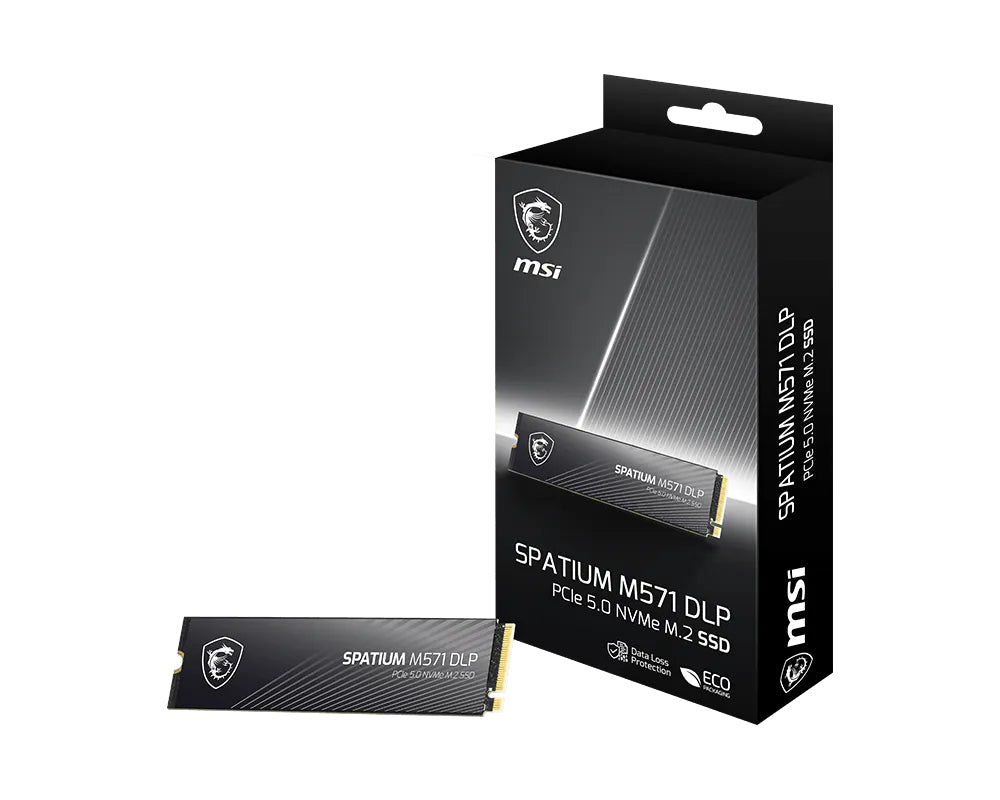 MSI SPATIUM M571 DLP PCIe 5.0 NVMe M.2 4T disque SSD 4 To PCI Express 5.0 3D NAND