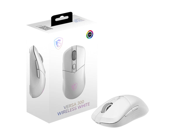 MSI Versa 300 Wireless souris Gaming Droitier RF Wireless + Bluetooth + USB Type-C Optique 8000 DPI