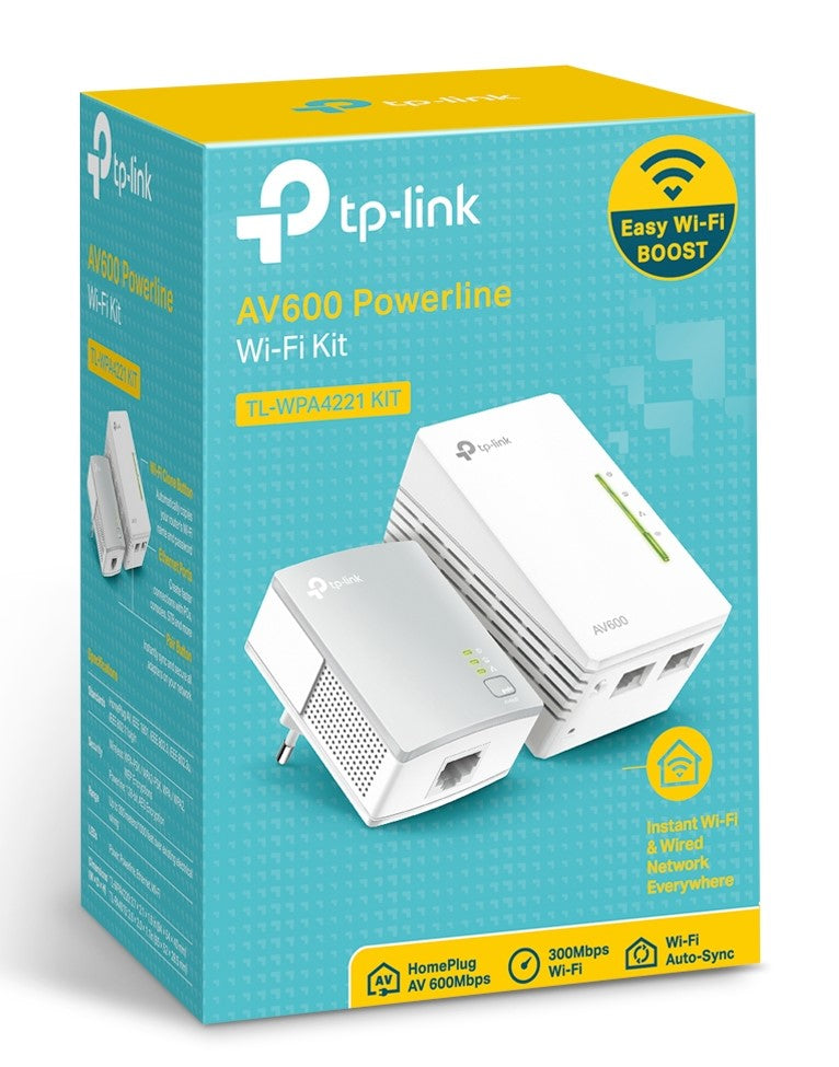 TP-Link AV600 Adaptateur CPL Ethernet/LAN Wifi, 600 Mbit/s, Blanc