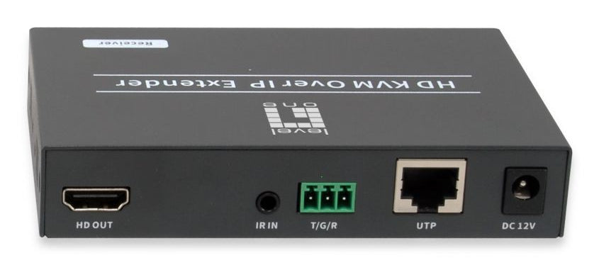 LevelOne HVE-6701R extension audio/video Récepteur AV Noir - vue 2