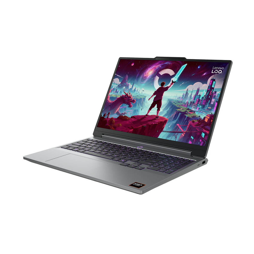 Lenovo LOQ 15AHP11 AMD Ryzen™ 7 250 Ordinateur portable 38,9 cm (15.3") WUXGA 16 Go DDR5-SDRAM 1 To SSD NVIDIA GeForce RTX 5070 Wi-Fi 6 (802.11ax) Windows 11 Home Gris Allemand - vue 3