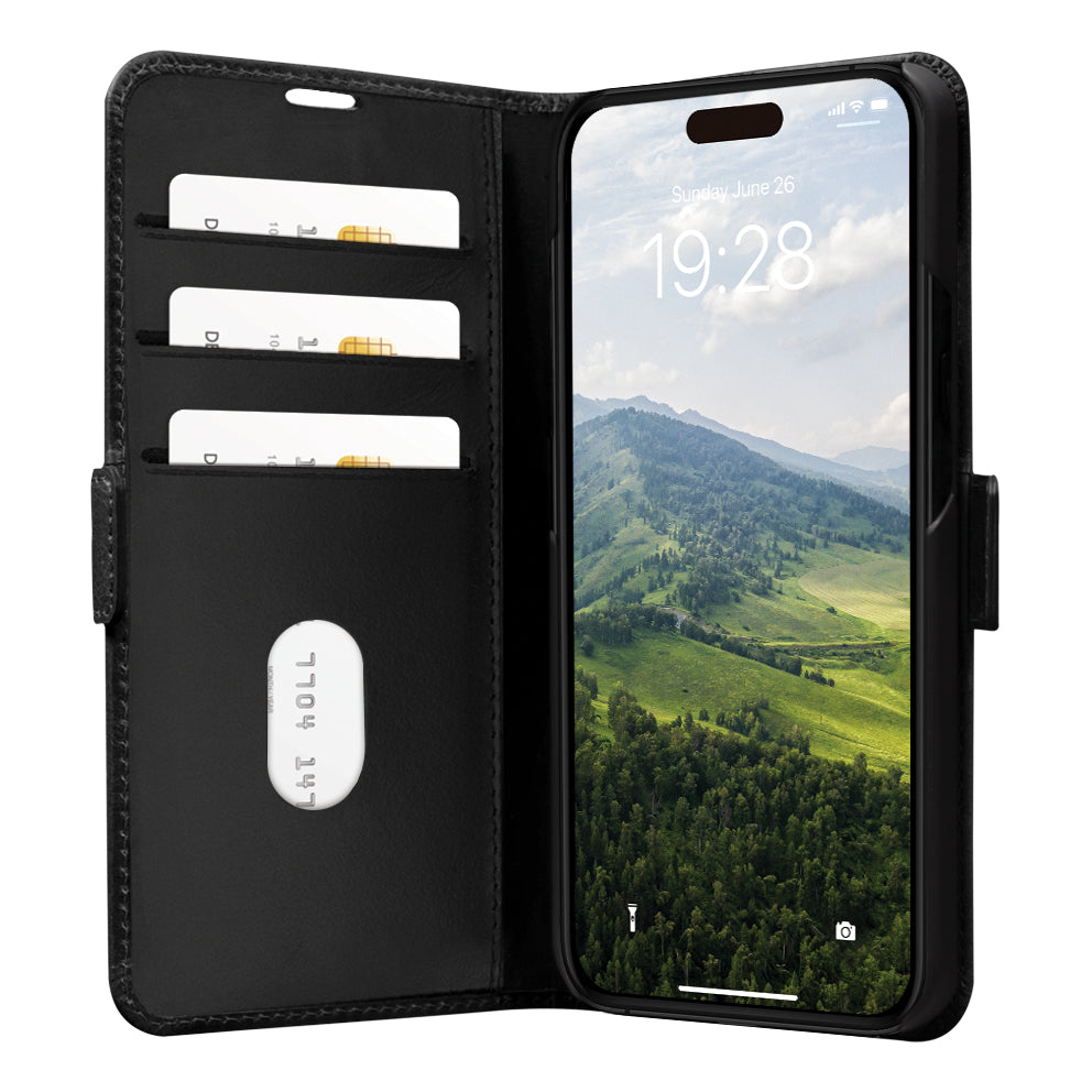 dbramante1928 Copenhagen Coque de Protection Folio pour iPhone 15 Pro, Noir
